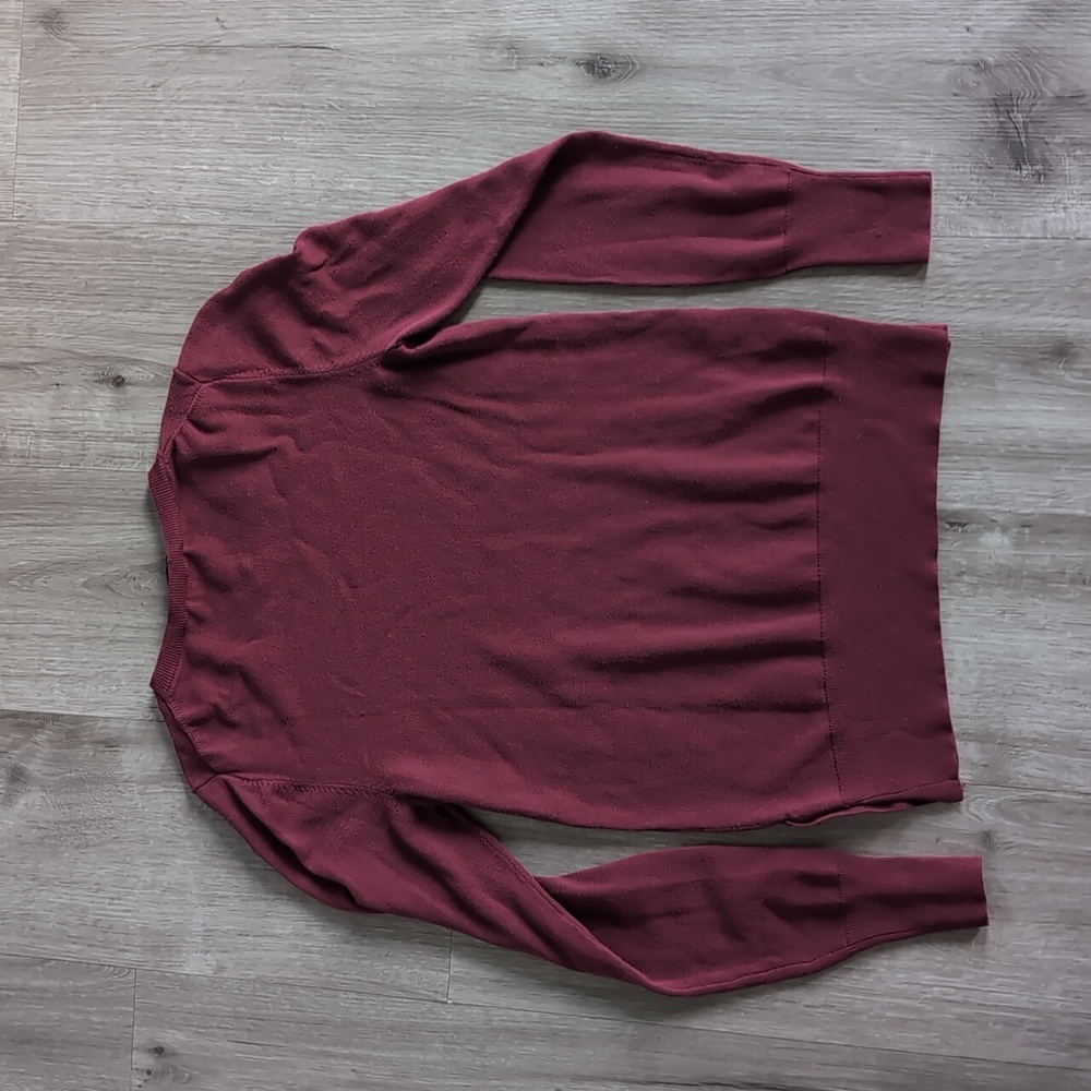 Ann Taylor Burgundy and Pink Sweater Set (2 Items) - Picture 4 of 7